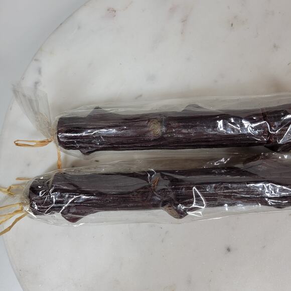 VTG Tree Branch Taper Candles 14"Rustic Creative Holiday Art Craft Set of 2 - Picture 12 of 14